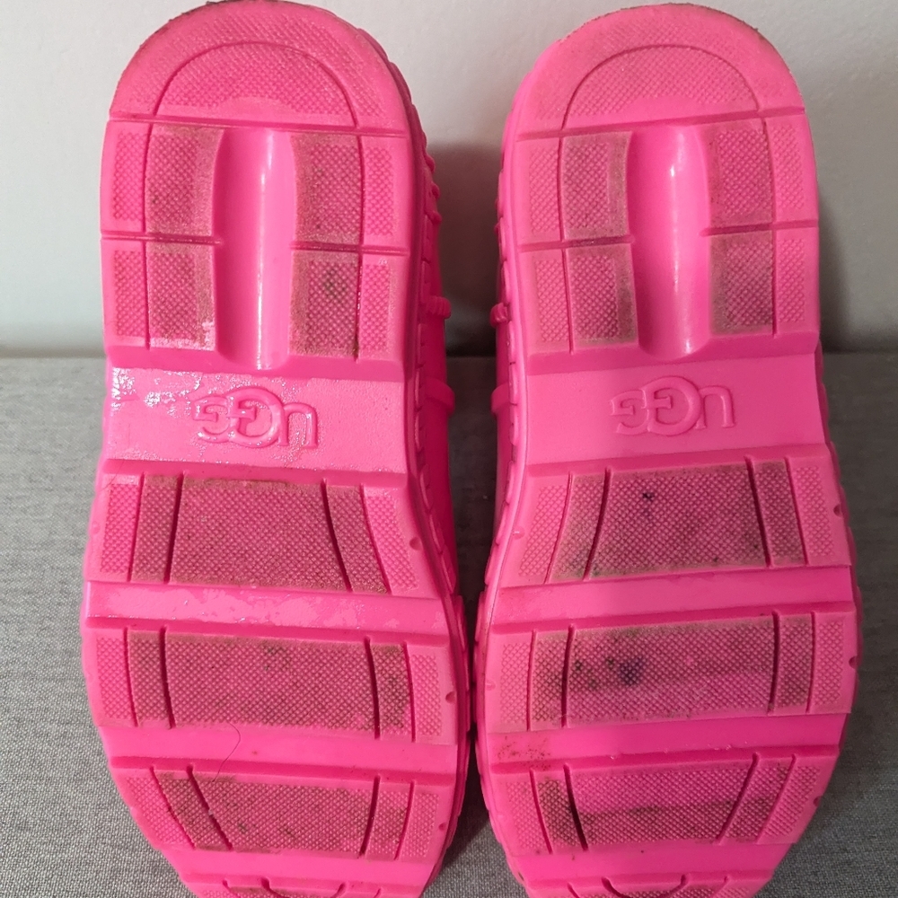UGG Drizlita Rainboots Toddler Girl Pink Size 3 - Picture 13 of 15
